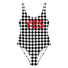  Yes  Checkered One-Piece Swimsuit