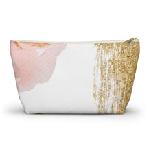  Abstract Pink Accessory Pouch w T-bottom